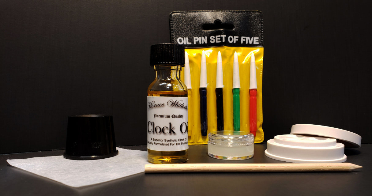 Horace Whitlock Clock Oil Kit: This Kit Comes Complete to Clean and Oil Any Mechanical CLOCK; Including A Downloadable, Easy to Follow Step by Step